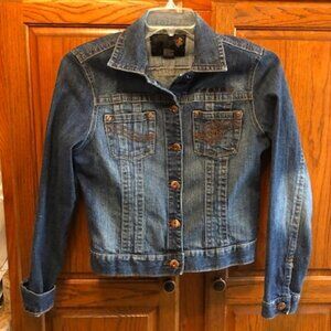 Roccawear Jean Jacket with embroidery  size JR XL